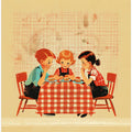 Retro Children at Diner