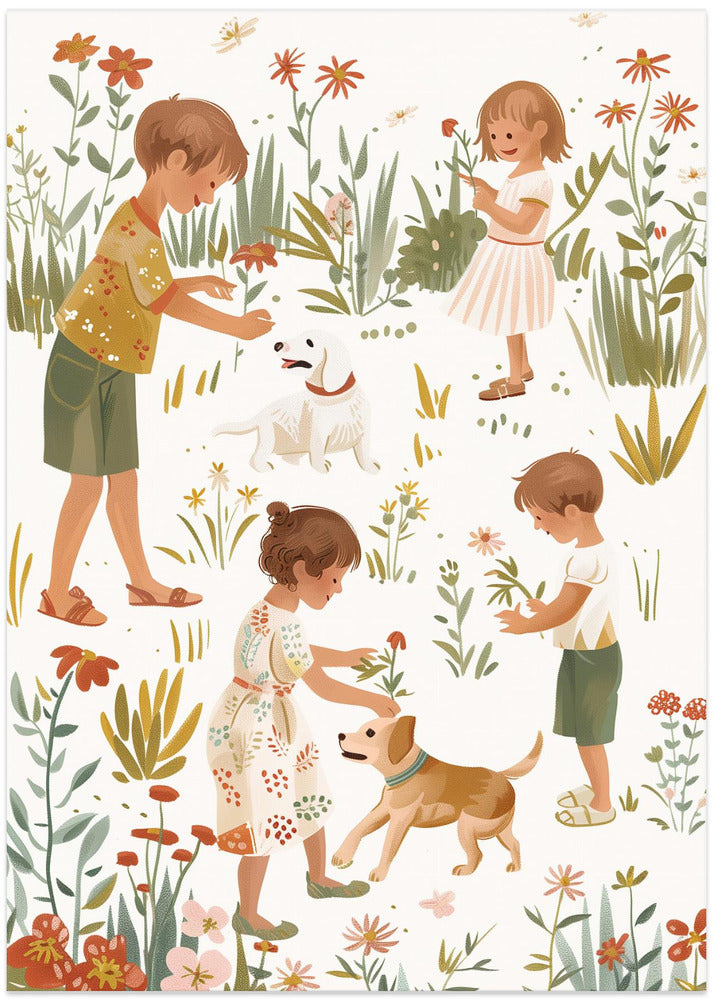 Kids Retro Illustration