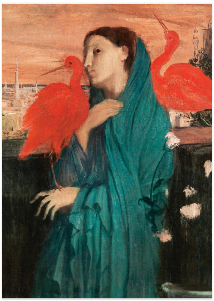 Young Woman With Ibis
