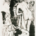 Nude Woman Standing, Drying Herself No.2