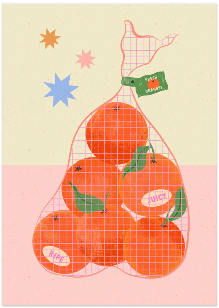 Fresh and Ripe Oranges