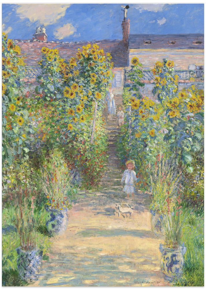 The Artist's Garden At Vétheuil (1881) By Claude Monet