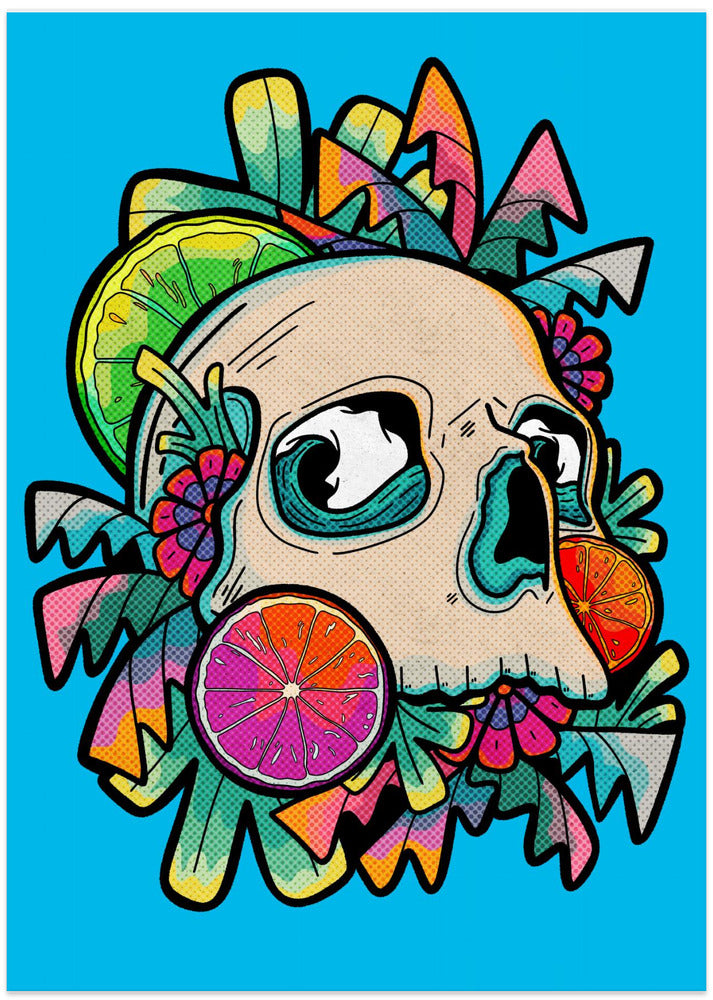 Summer Fruit Skull