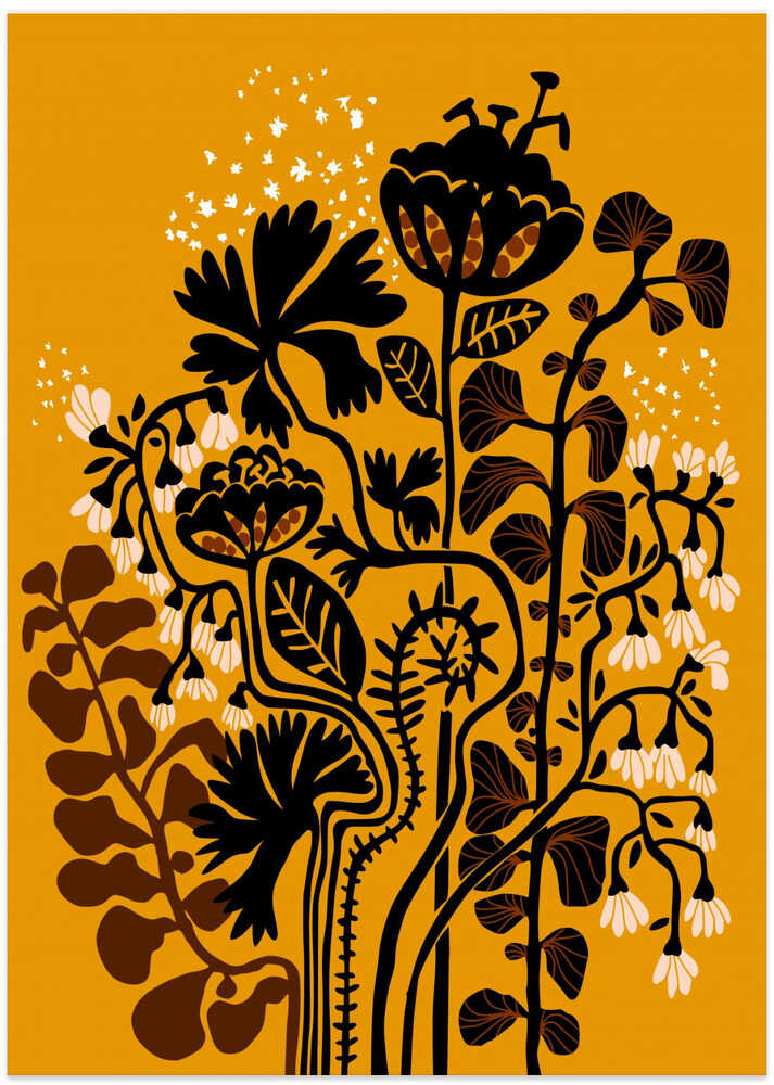 Stockholm garden autumn day