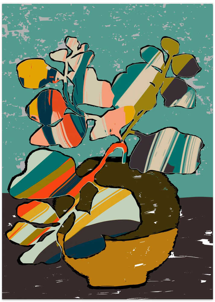 Colorful Eucalyptus Leaves