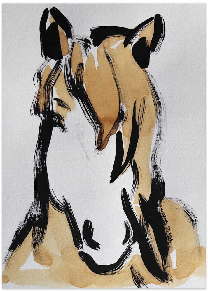 Majestic Horse Brushwork