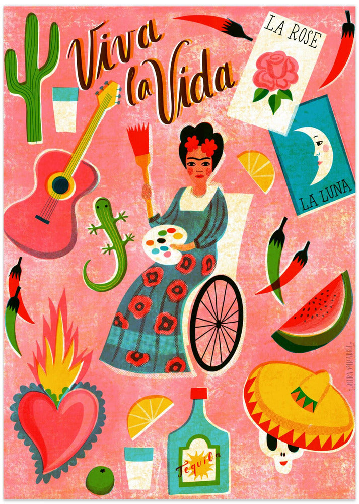 Screen Print Viva La Vida Mexico