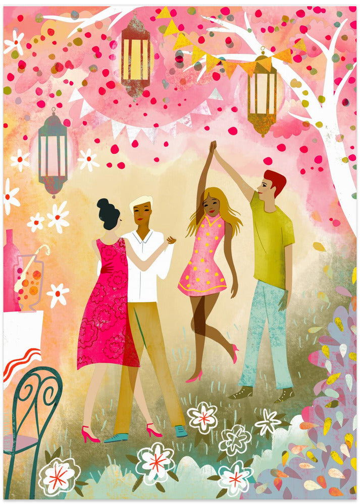 Garden Party Dance In Dawn