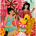 House Music Ladies With Guitar And Cat
