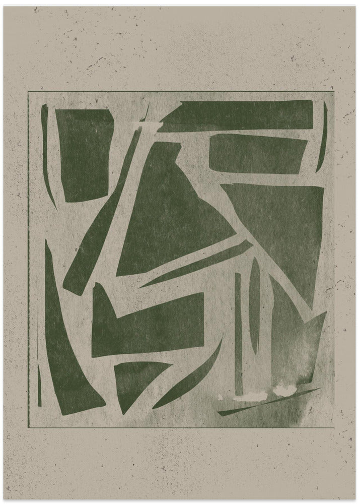 Green Geometric Maze