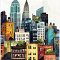 New York City  Watercolor Digital Painting (2)