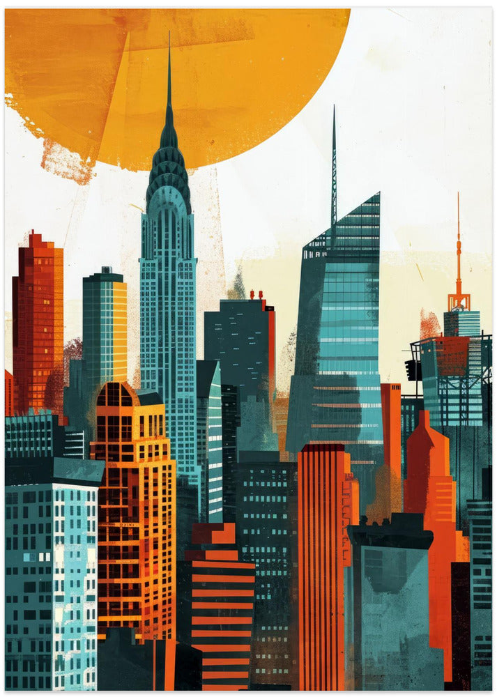 New York City  Watercolor Digital Painting (3)