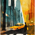 New York City  Watercolor Digital Painting (5)