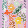 Block print summer meadow soft lilac