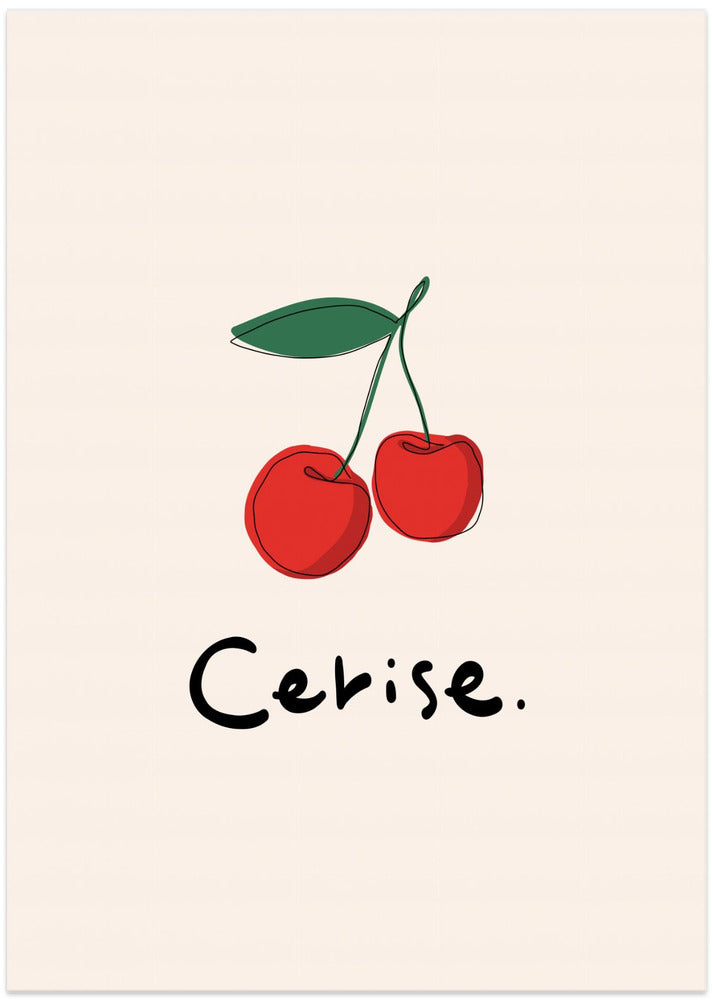 Modern French Fruits Collection "Cherry / Cerise"