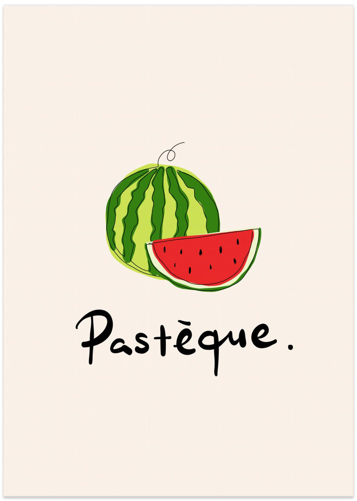 Modern French Fruits Collection "Watermelon / Pastèque"