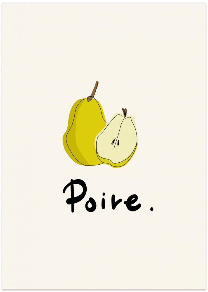 Modern French Fruits Collection "Pear / Poire"