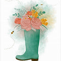 Spring Floral Rain Boot