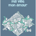 ma ville mon amour; City life collection blue teal