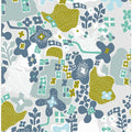 City life botanical park soft grey pattern