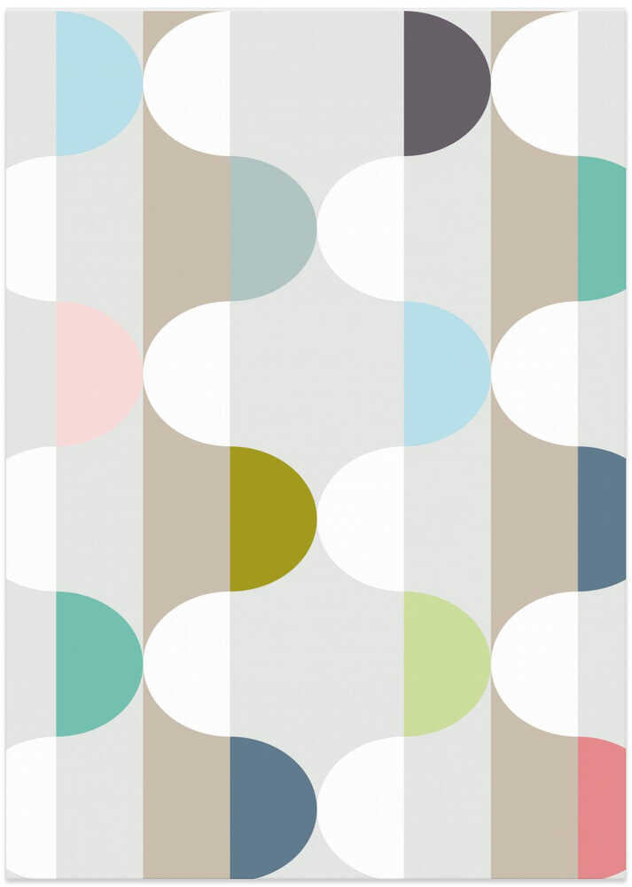 City life facade soft colors pattern