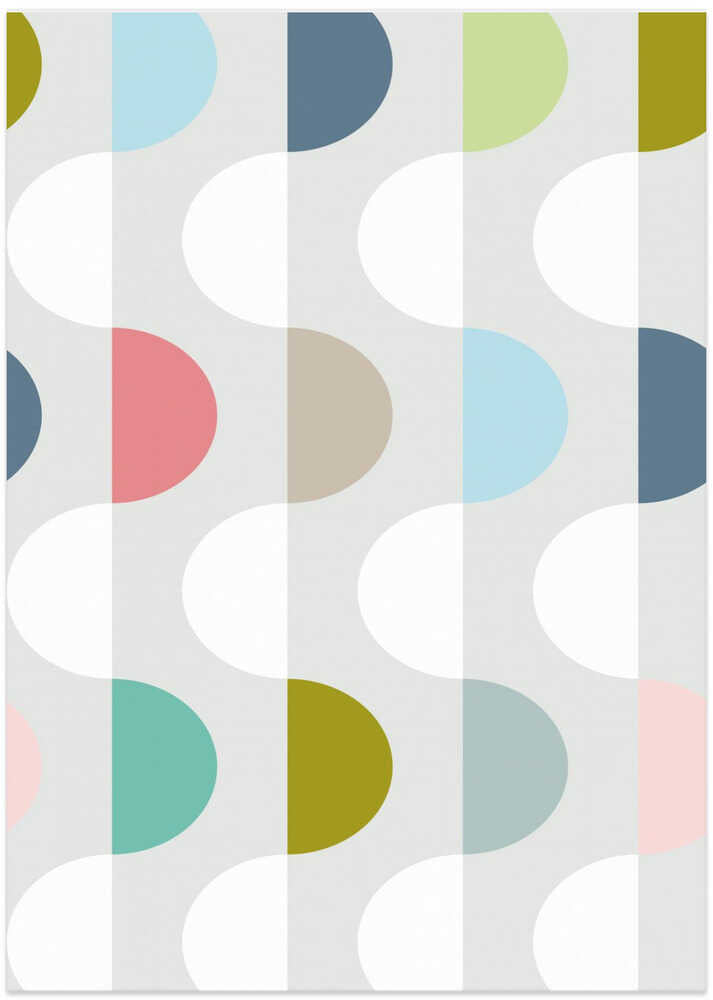 City life facade 2 soft colors pattern