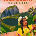Medellin Colombia Travel Poster