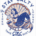 Stay Salty Siren Lounge Pin-Up Mermaid