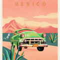 Jalisco Mexico Vintage Travel Poster