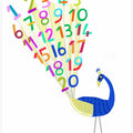 Beautiful Peacock with Numbers 1 to 20 by Carla Daly
