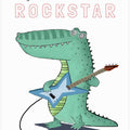 Feeling Like A Rockstar! Funny Crocodile Playing the Guitar