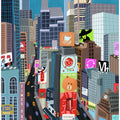 Times Square, New York Illustration by Artist Carla Daly