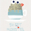 Sweet monster cupcake mint