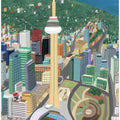 Toronto, Canada CN Tower with Rogers Stadium by Illustrator Carla Daly