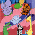 Jungle Animals in the Playground by Artist Carla Daly