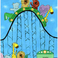Jungle Animals Whizzing Down the Rollercoaster by Carla Daly