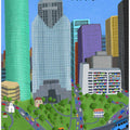 Downtown, Houston, Texas by Artist Carla daly