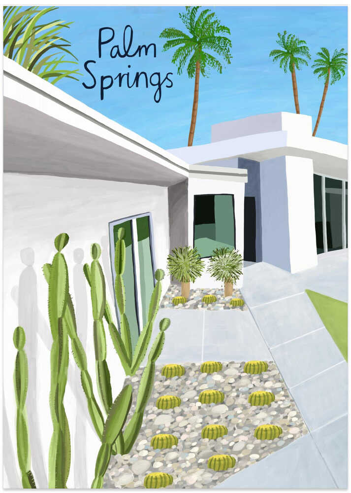 Palm Springs Modern Architecture by Artist Carla Daly