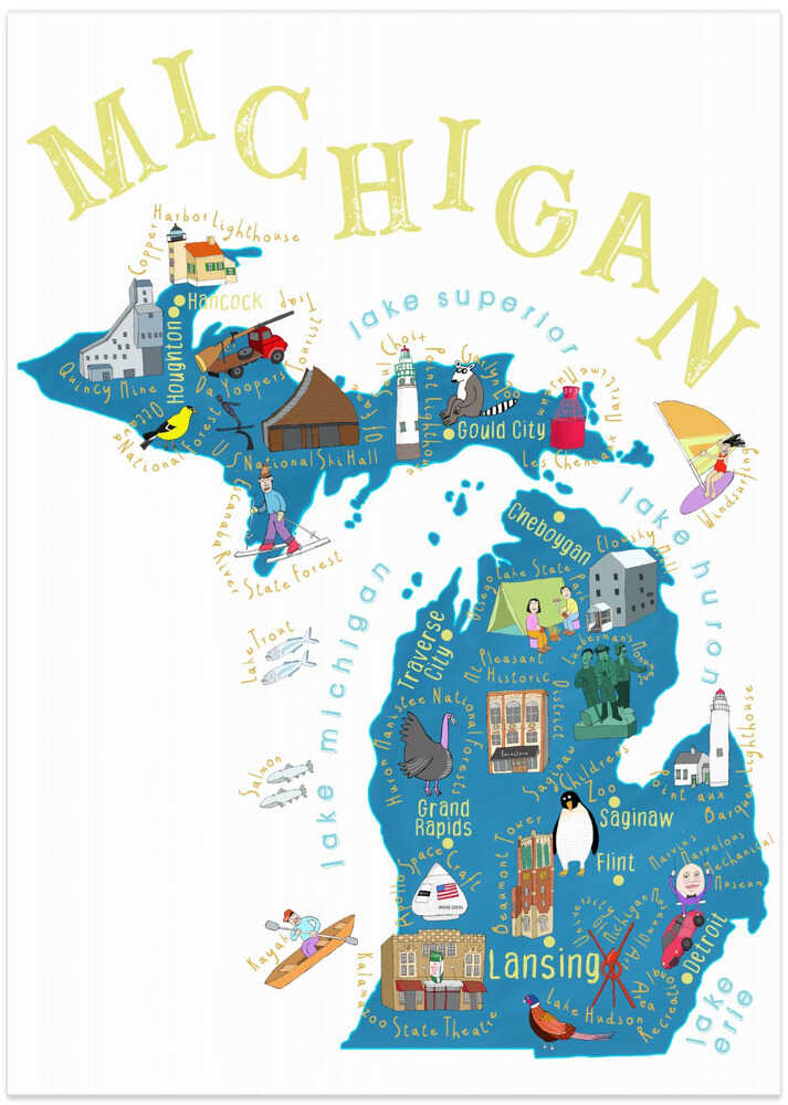 Michigan Travel Map