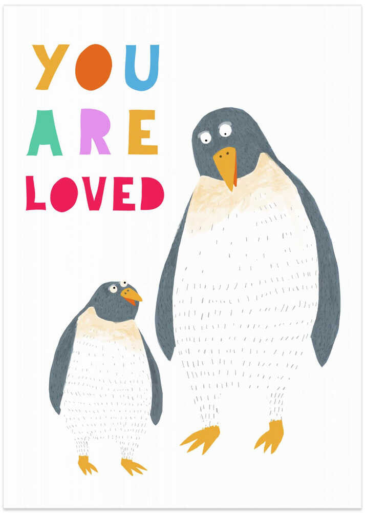 You Are Loved! Mommy and Baby Penguin by Illustrator Carla Daly