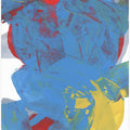 Abstract Blue Red Yellow Shapes 1