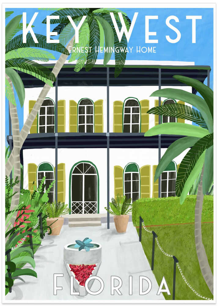 Dal 198a Key West Hemingway 25x35