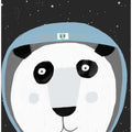 Discover Space with Cute Panda Spaceman by Artist Carla Daly