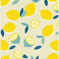 Fresh Lemons Checkered Sunny