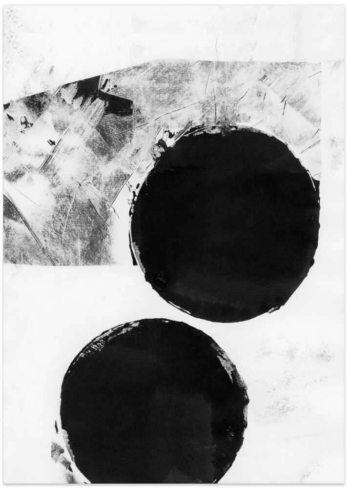 Black and White Abstract Dots 5