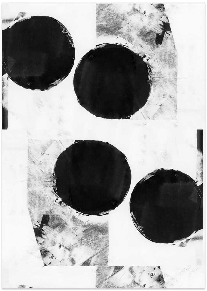 Black and White Abstract Dots 6