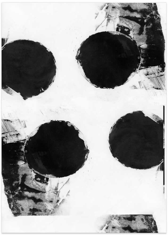 Black and White Abstract Dots 7