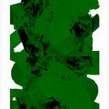 Green and Black Abstract Composition No.1
