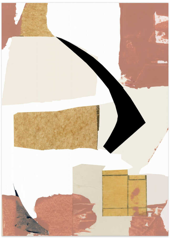 Neutral Abstract Shapes On White 1