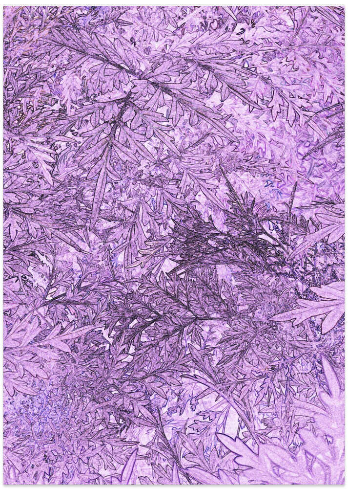 Purple Leaf Tapestry